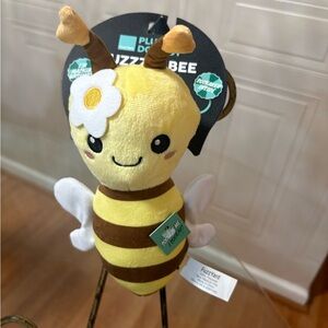 FuzzYard Buzzz -Y Bee 🐝 Dog Toy w/Squeaker Pink Machine Washable New 9”